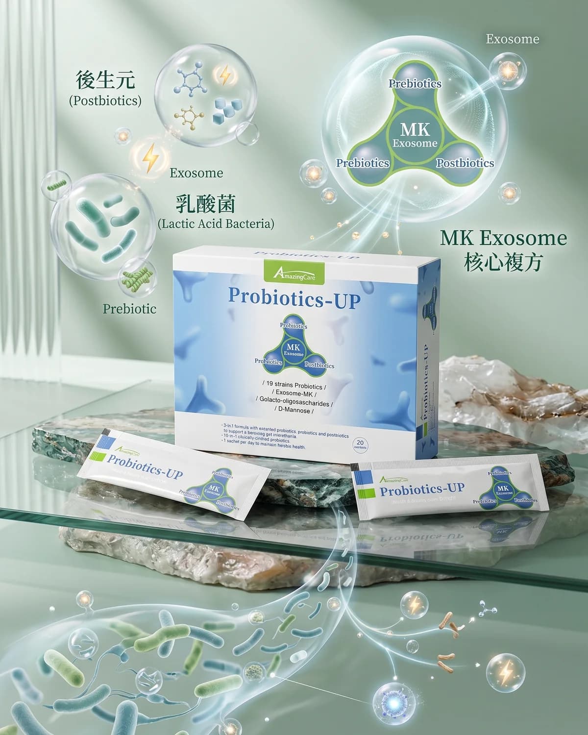 後生元-面面菌到乳酸菌Probiotics UP-19株複合益生菌 細節 4
